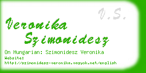 veronika szimonidesz business card